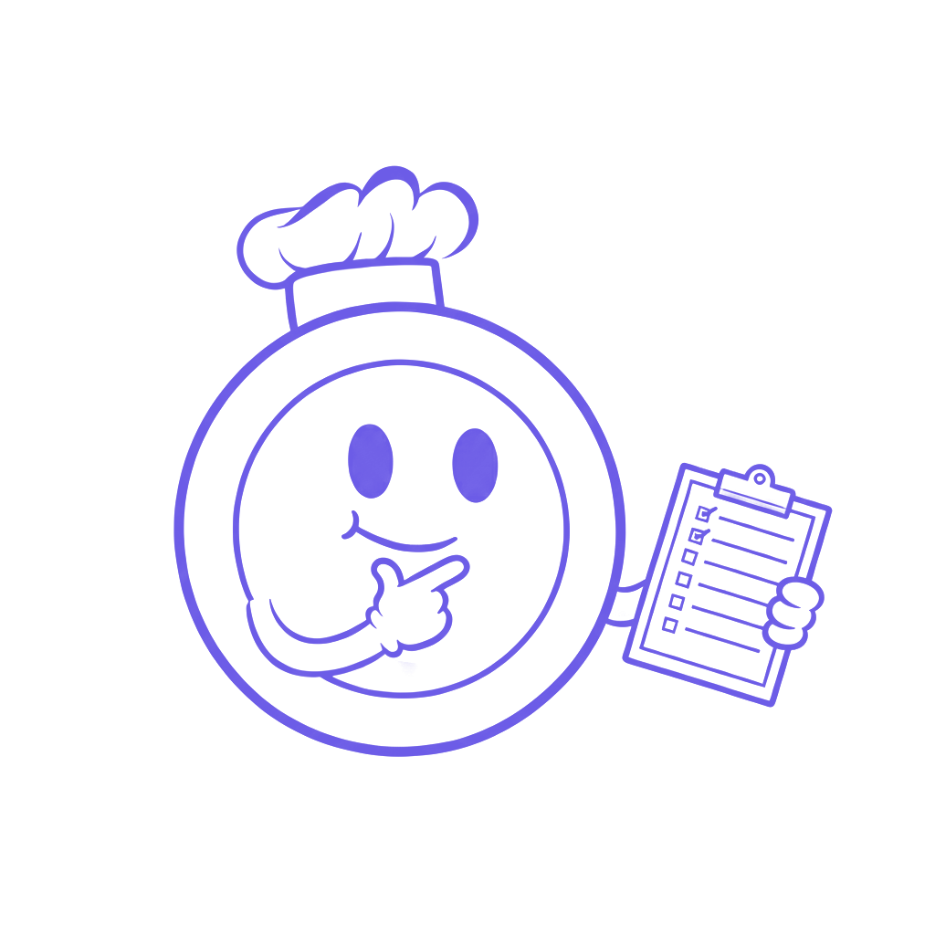 PlanPlate mascot with checklist